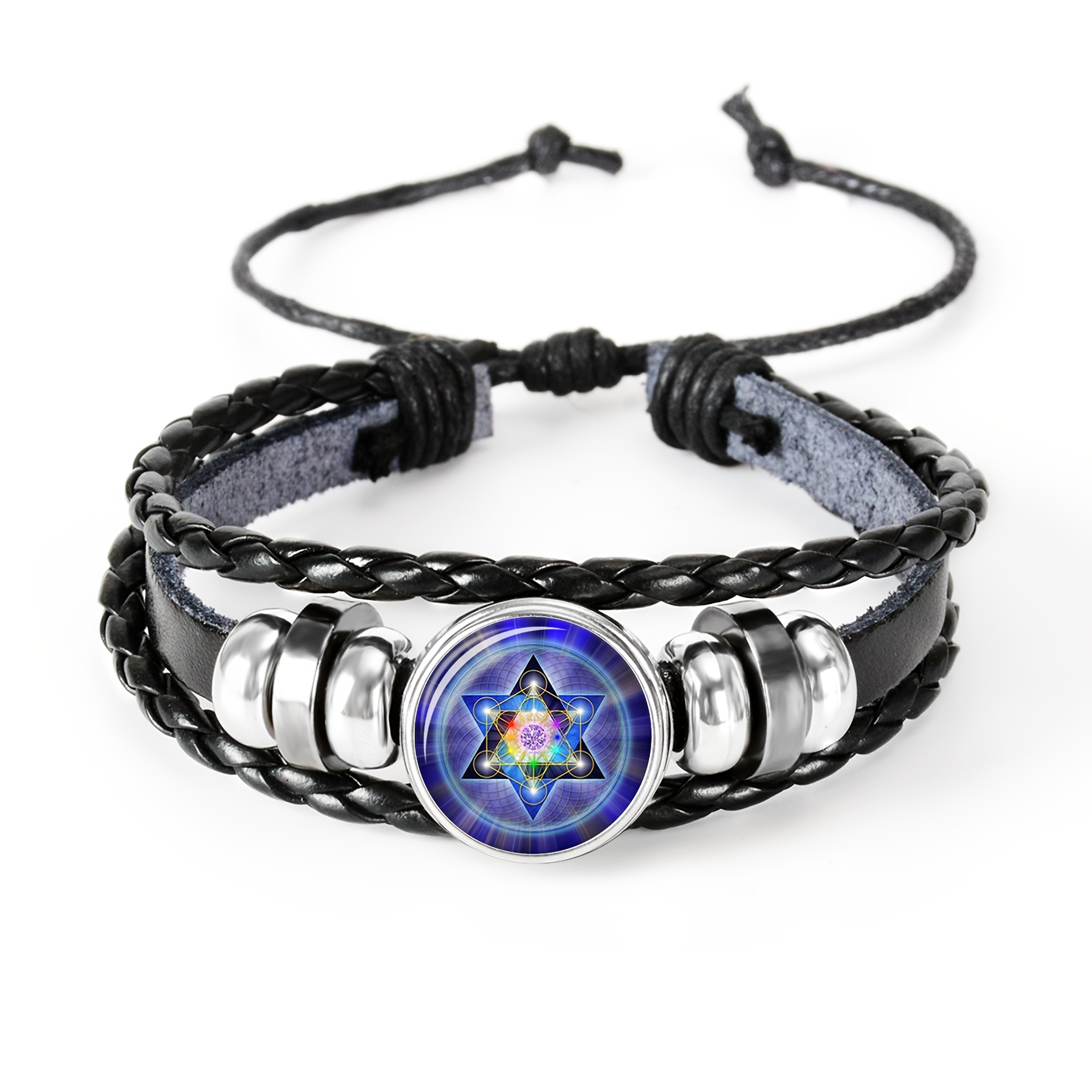 Black Fashion Glass Pattern Decorative Bracelet